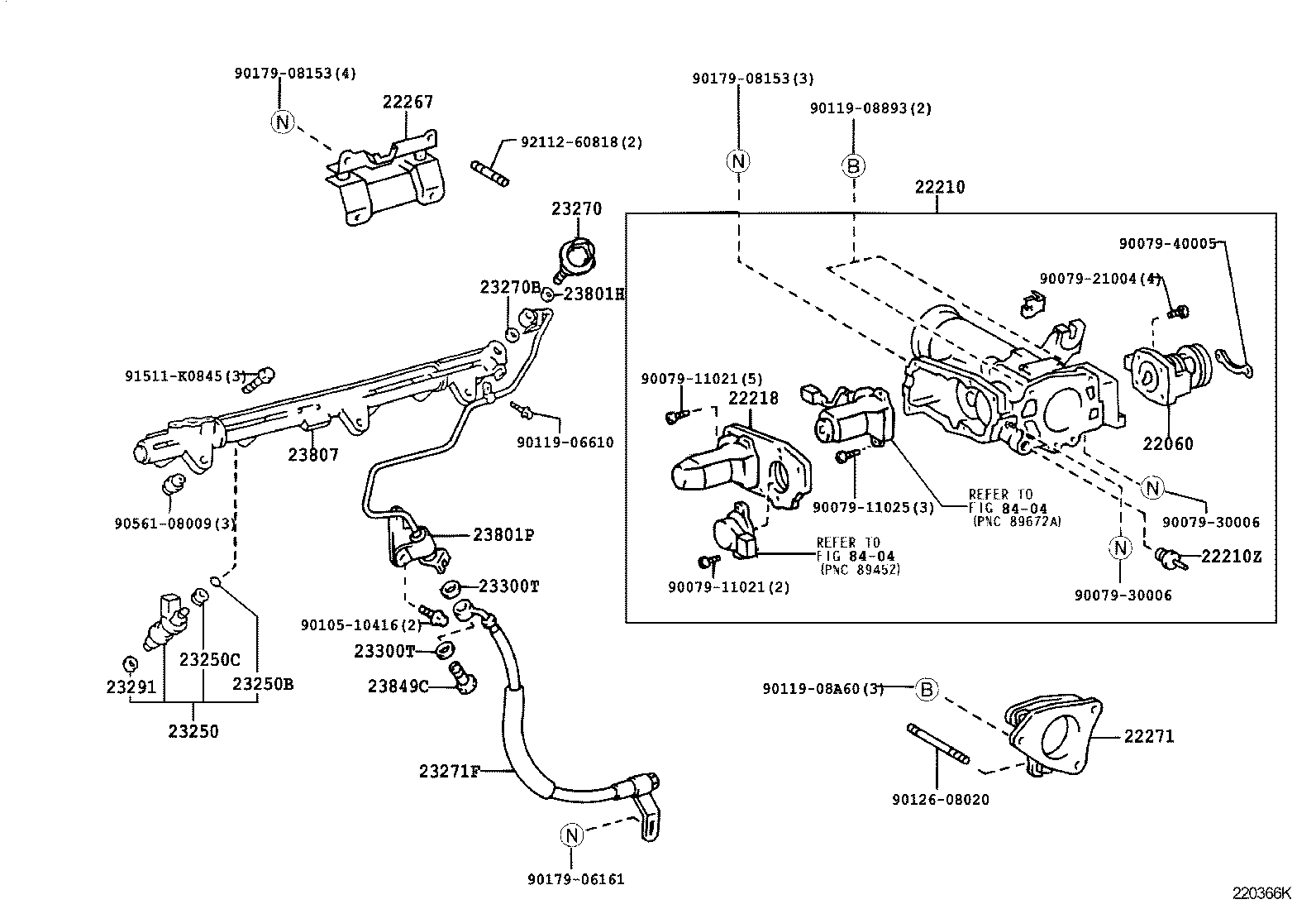 22030-46130 BODY ASSY, THROTTLE product image