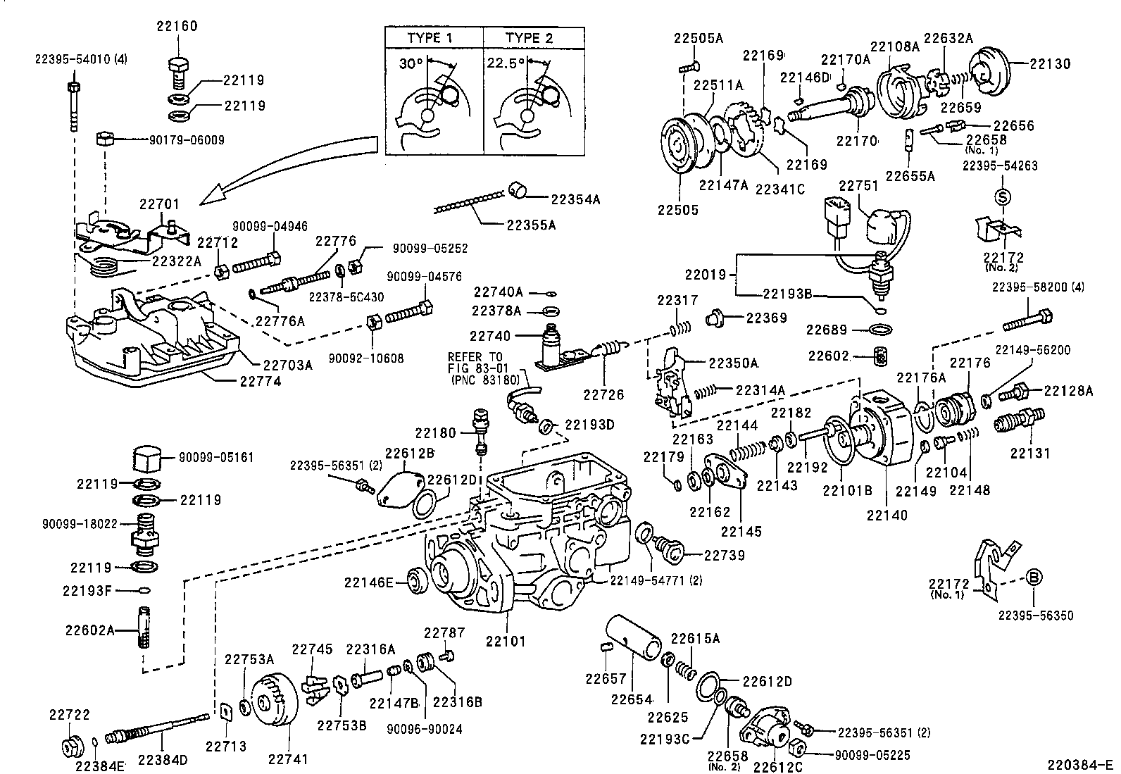 22101-5B520 HOUSING SUB-ASSY, INJECTION PUMP product image