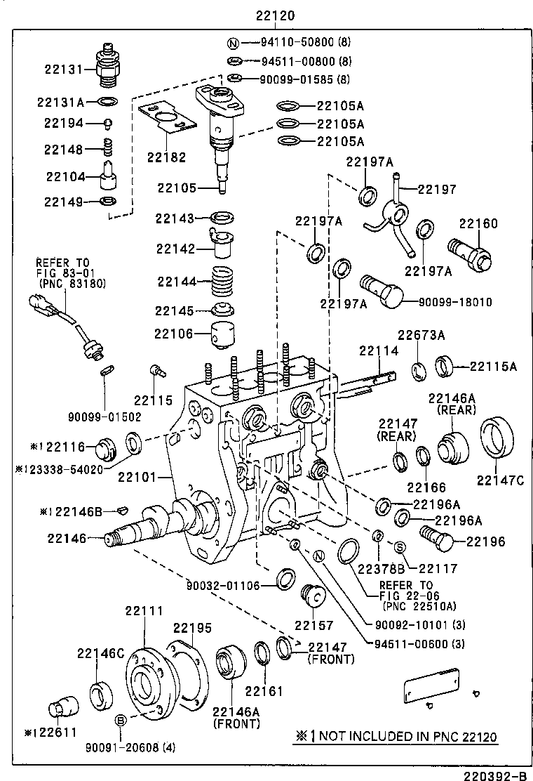 22104-17840 VALVE SUB-ASSY, INJECTION PUMP DELIVERY product image