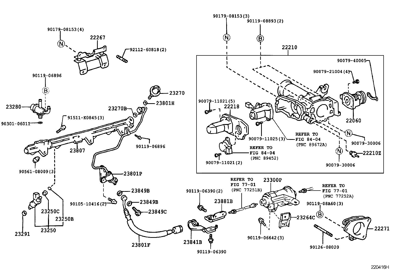 22210-46310 BODY ASSY, THROTTLE product image