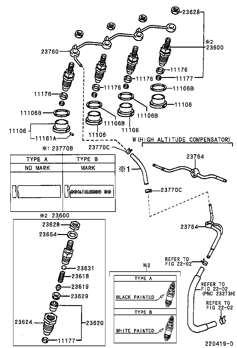 23764-05010 PIPE, NOZZLE LEAKAGE, NO.4 product image