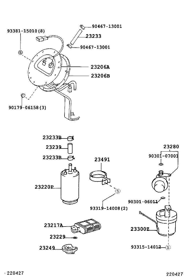 22210-46310 BODY ASSY, THROTTLE product image