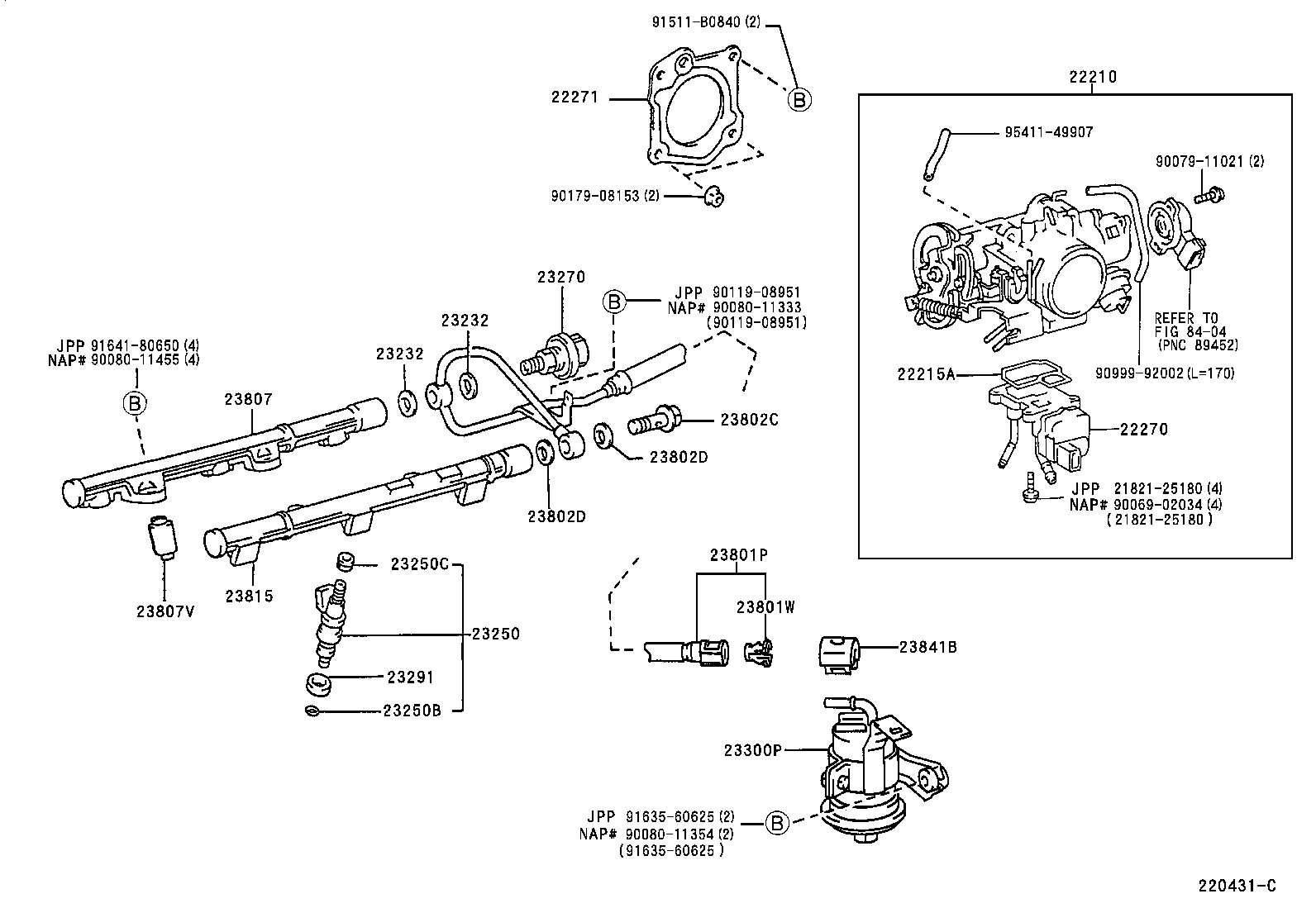 22270-0A030 VALVE ASSY, IDLE SPEED CONTROL(FOR THLOTTLE BODY) product image