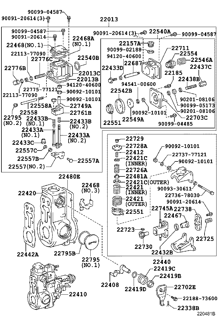 22306-5C351 HOUSING SUB-ASSY, FULLROAD STOPPER product image
