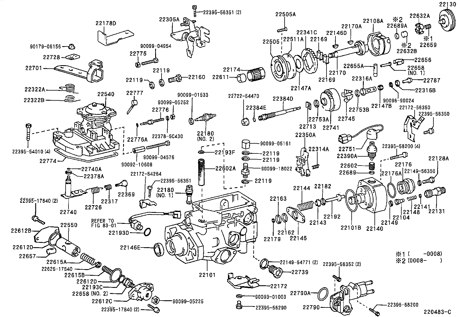 22101-5C351 HOUSING SUB-ASSY, INJECTION PUMP product image