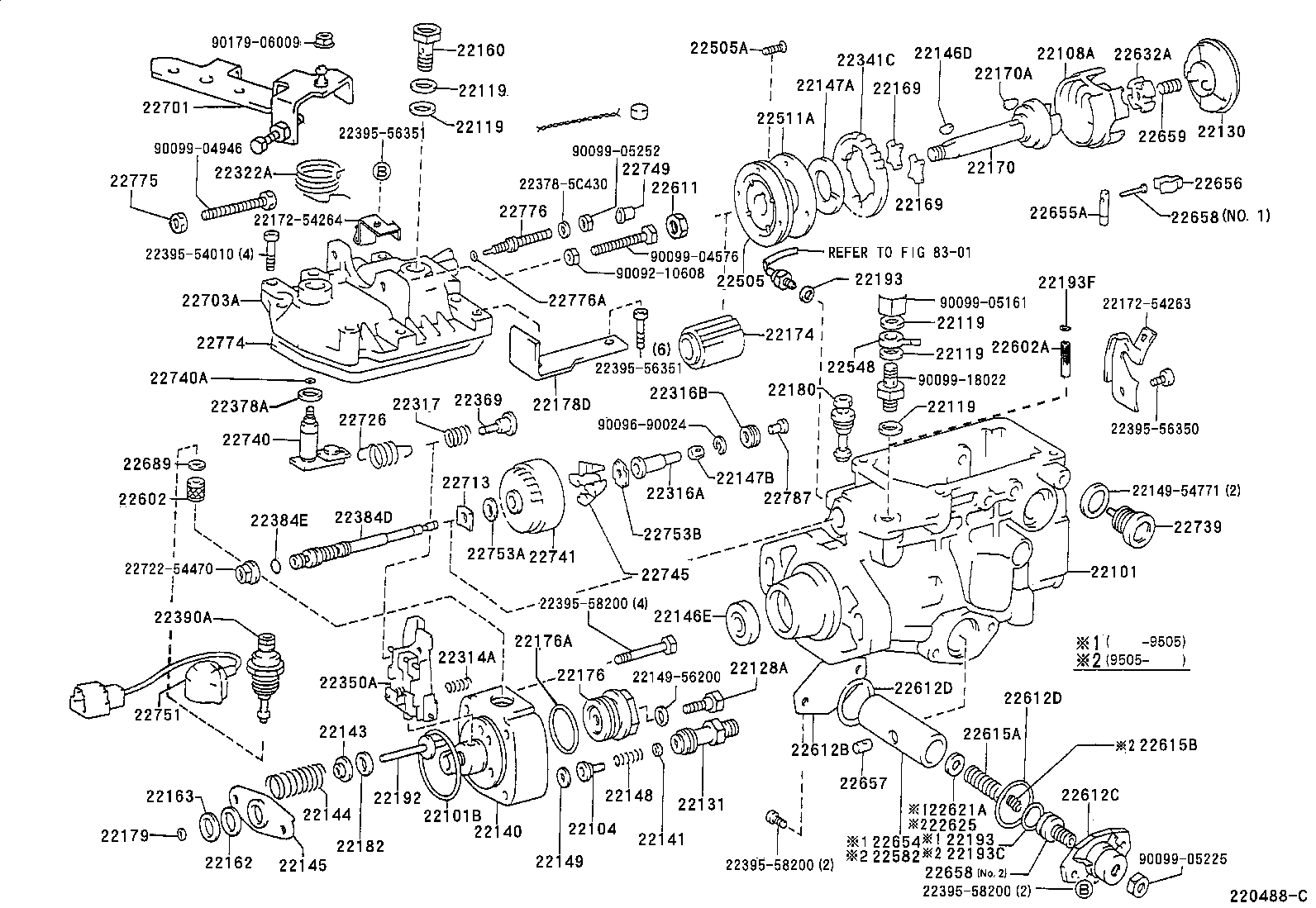22101-5C351 HOUSING SUB-ASSY, INJECTION PUMP product image