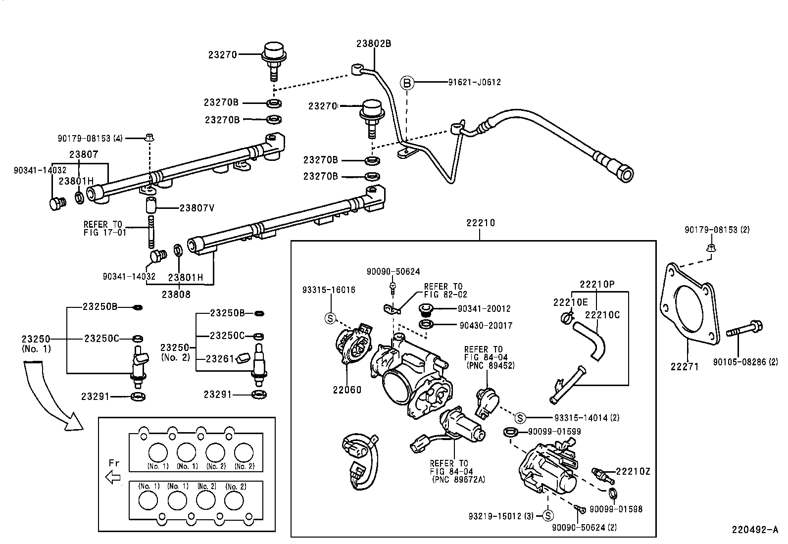 22271-50020 GASKET, THROTTLE BODY product image
