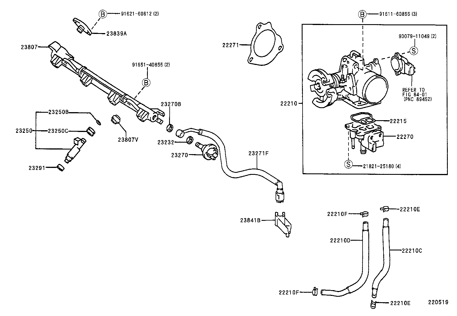 22222-20131 GASKET, INTAKE AIR CONTROL VALVE, NO.2 product image