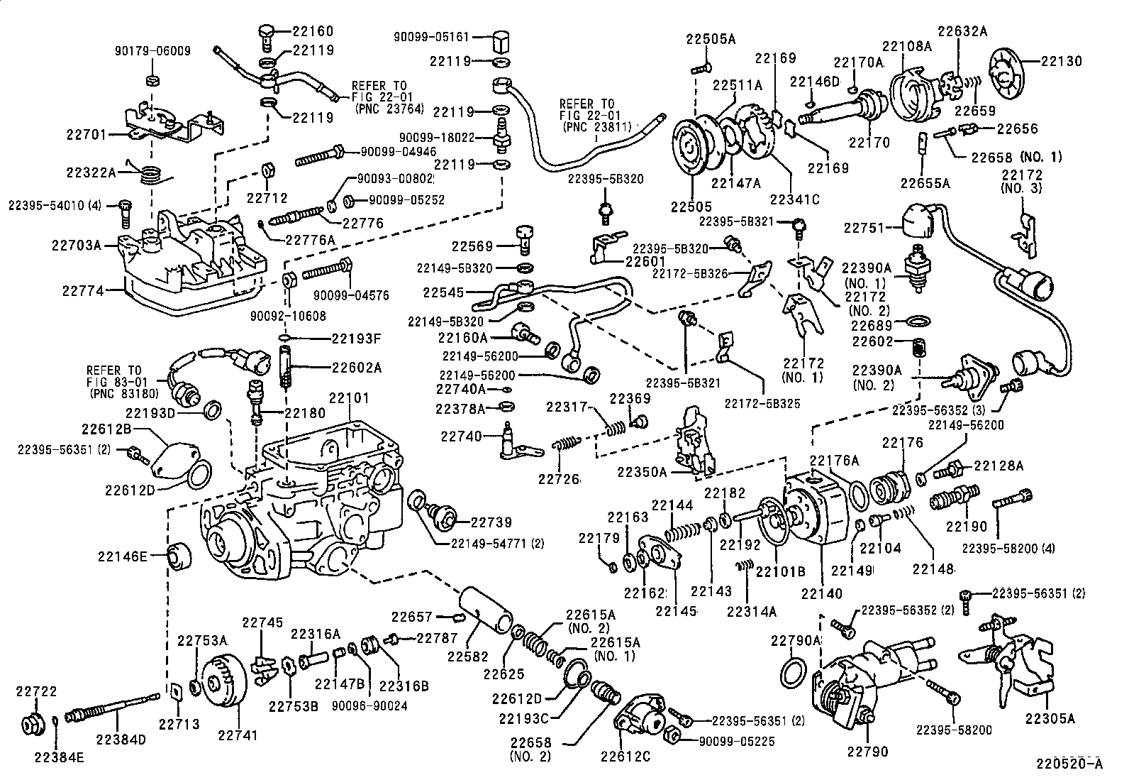 22101-5B680 HOUSING SUB-ASSY, INJECTION PUMP product image