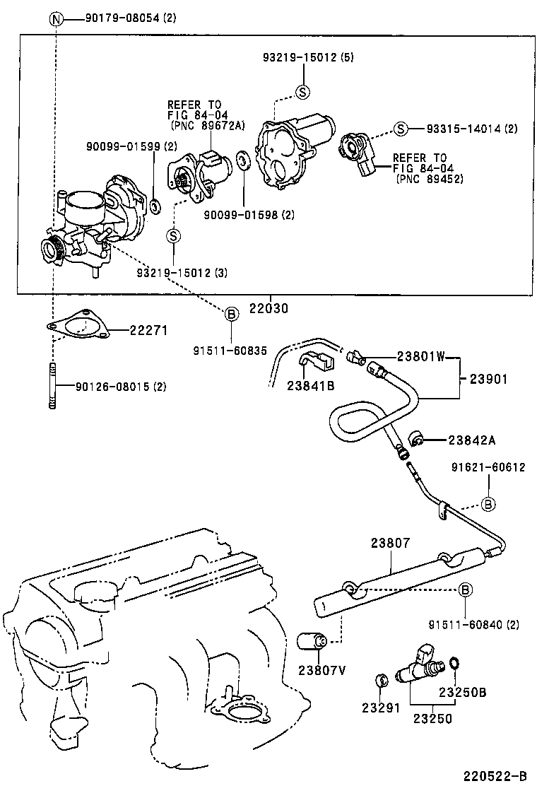 22030-21010 BODY ASSY, THROTTLE W/MOTOR product image