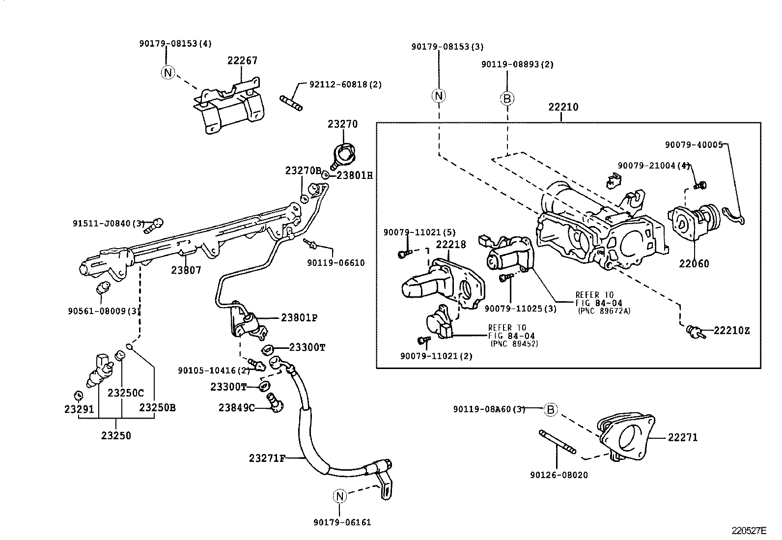 23060-46010 REGULATOR ASSY, FUEL PRESSURE W/JET PUMP product image