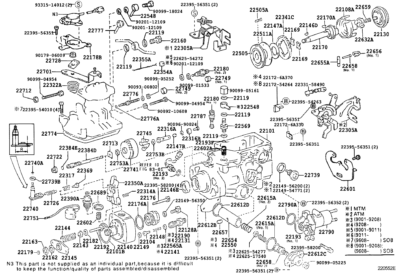 22101-17160 HOUSING SUB-ASSY, INJECTION PUMP product image