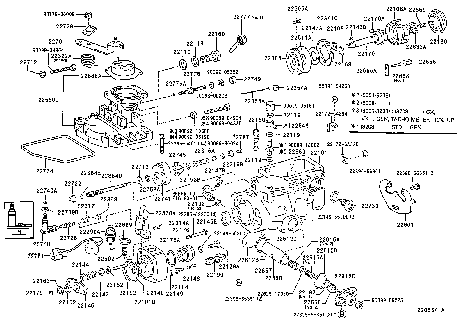 22101-17160 HOUSING SUB-ASSY, INJECTION PUMP product image