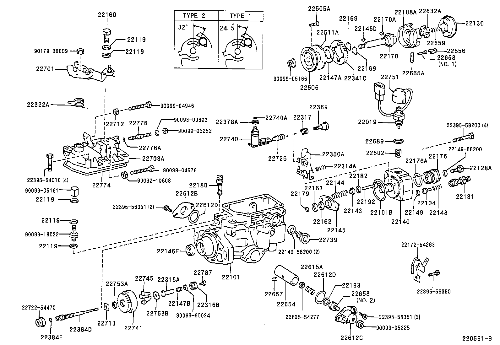22104-56300 VALVE SUB-ASSY, INJECTION PUMP DELIVERY product image