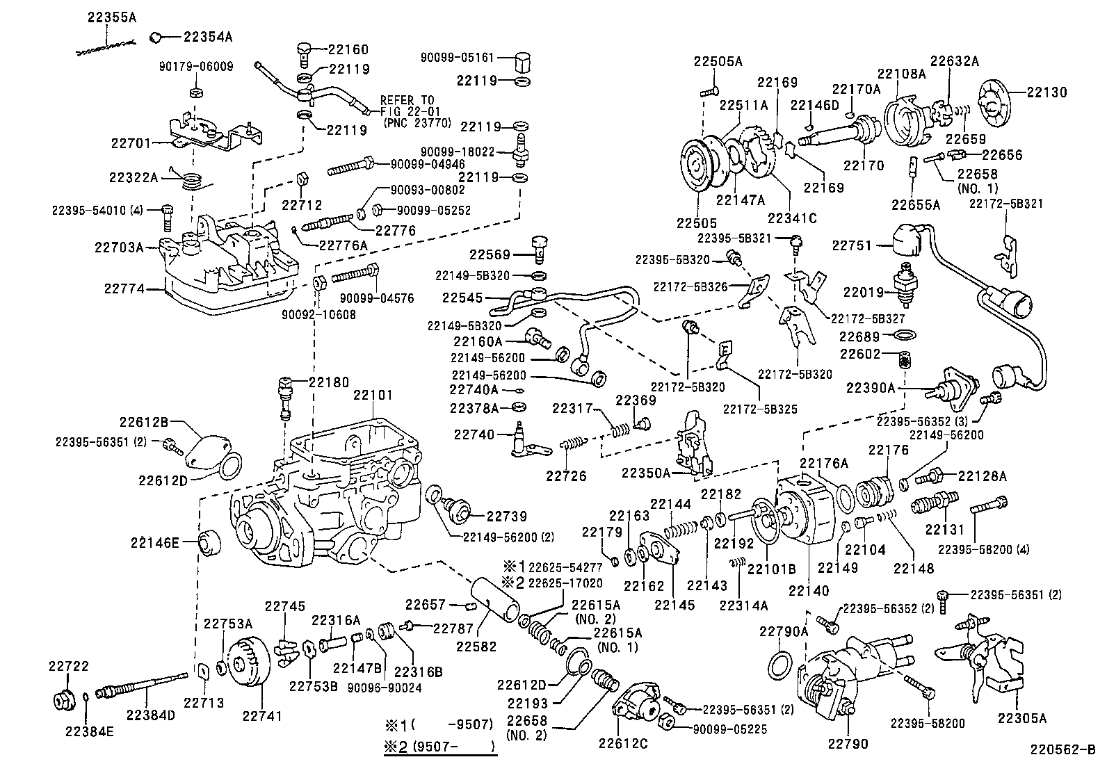 22104-56300 VALVE SUB-ASSY, INJECTION PUMP DELIVERY product image