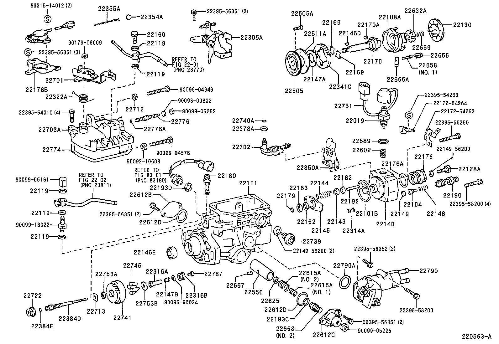 22104-56300 VALVE SUB-ASSY, INJECTION PUMP DELIVERY product image