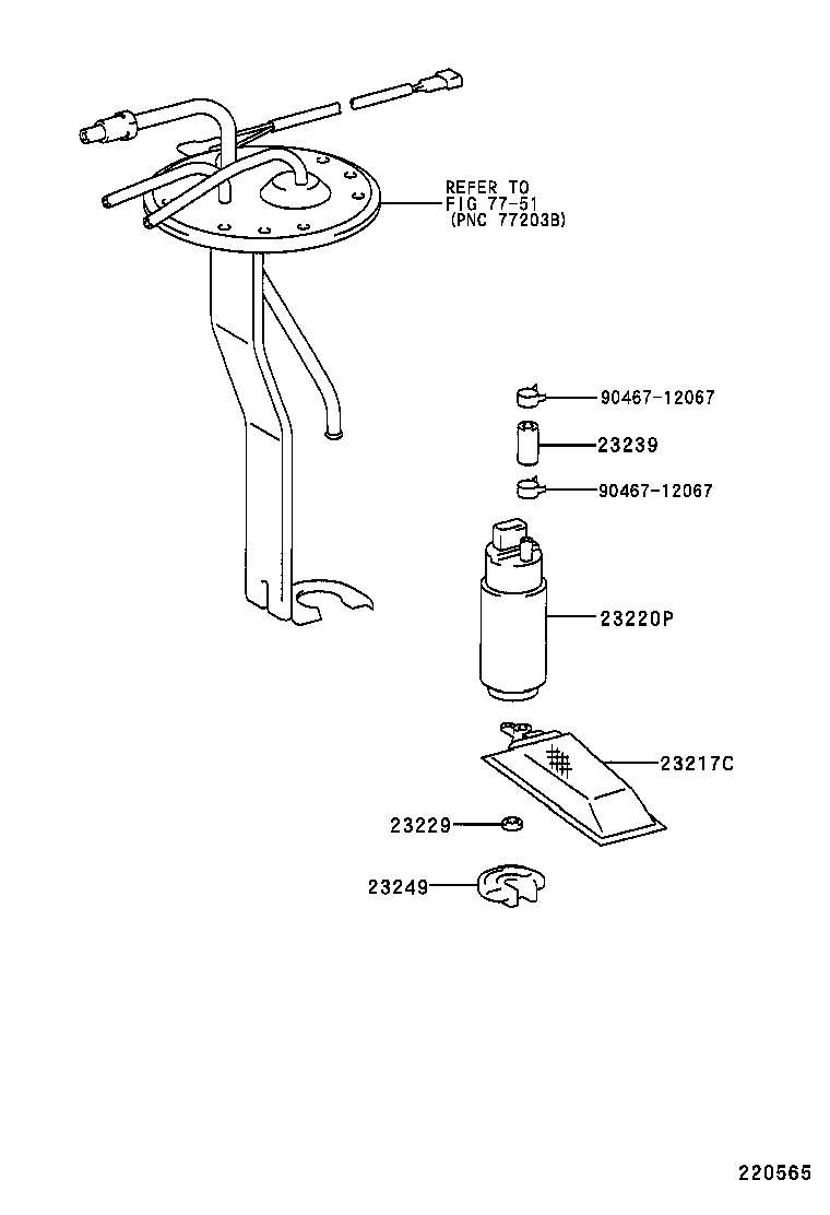 23209-13020 INJECTOR ASSY, FUEL product image