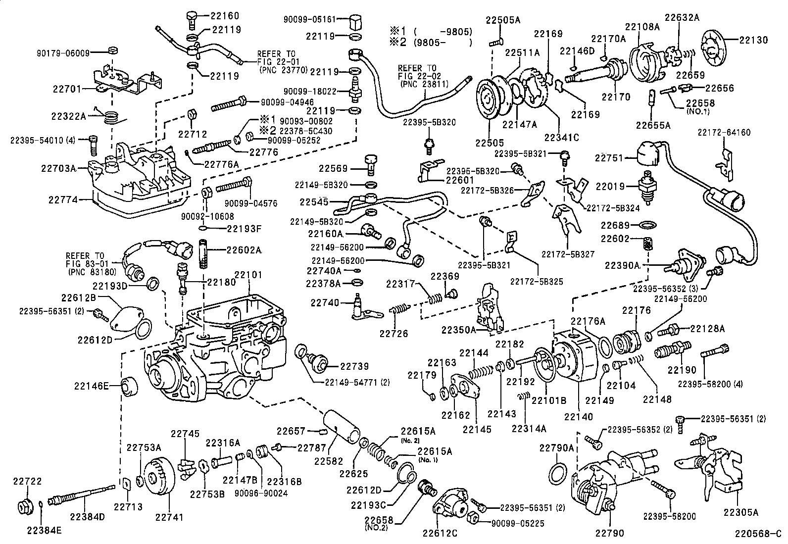 22140-5B590 HEAD SUB-ASSY, DISTRIBUTIVE PUMP product image