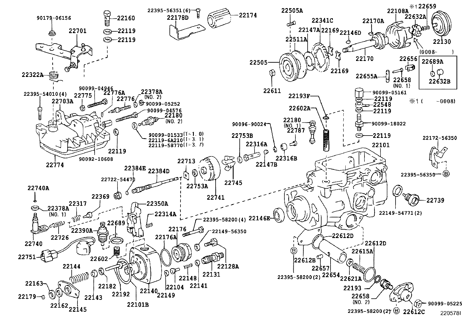 22101-5C351 HOUSING SUB-ASSY, INJECTION PUMP product image