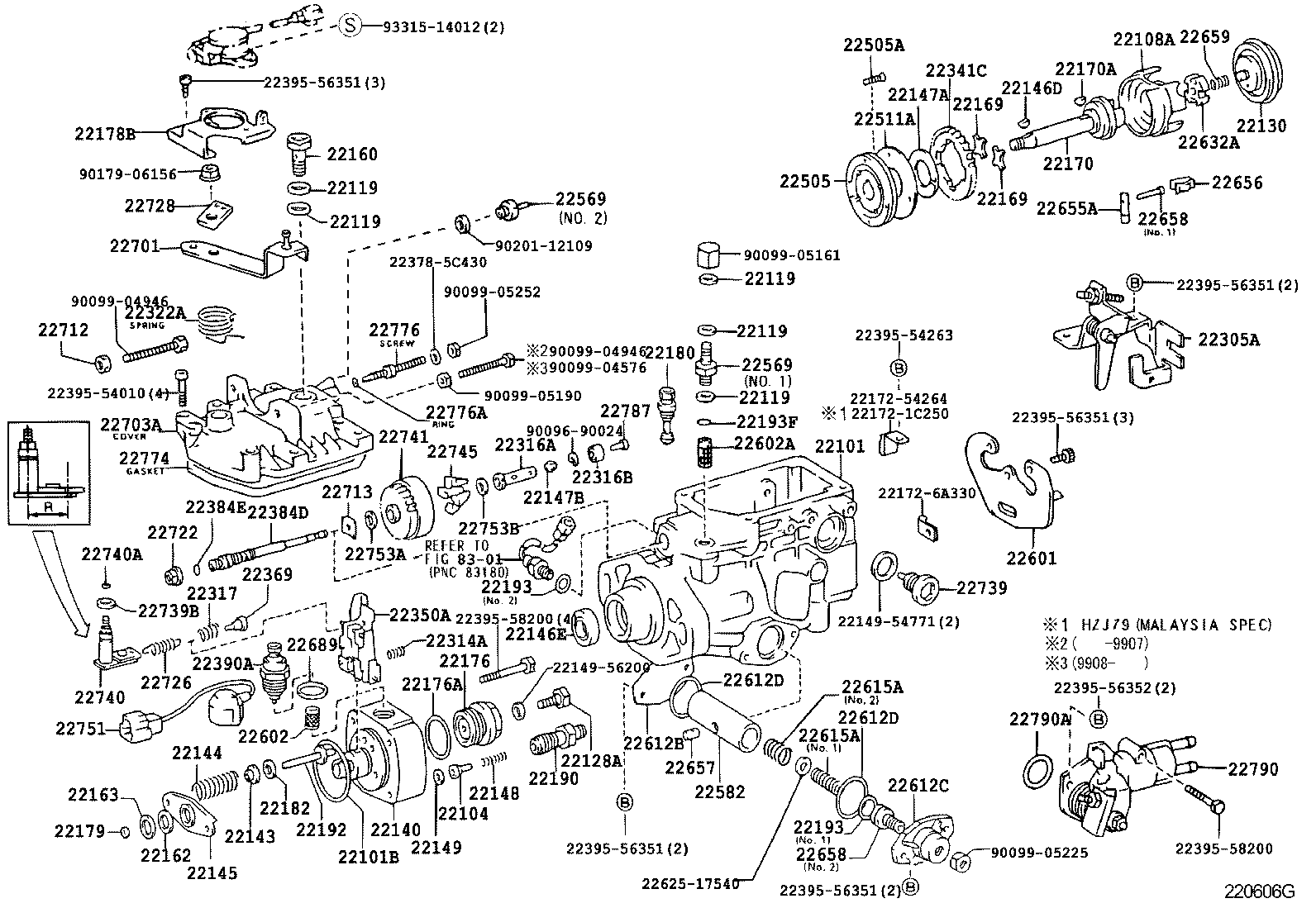 22104-54640 VALVE SUB-ASSY, INJECTION PUMP DELIVERY product image