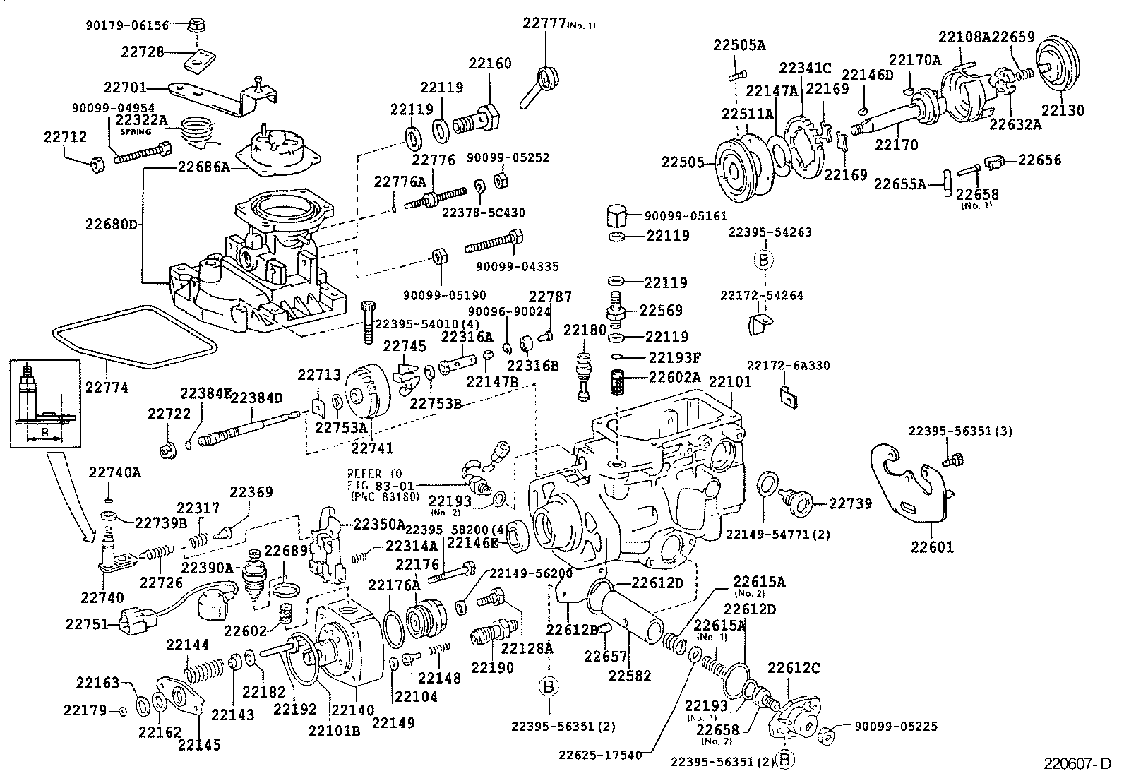 22104-54640 VALVE SUB-ASSY, INJECTION PUMP DELIVERY product image