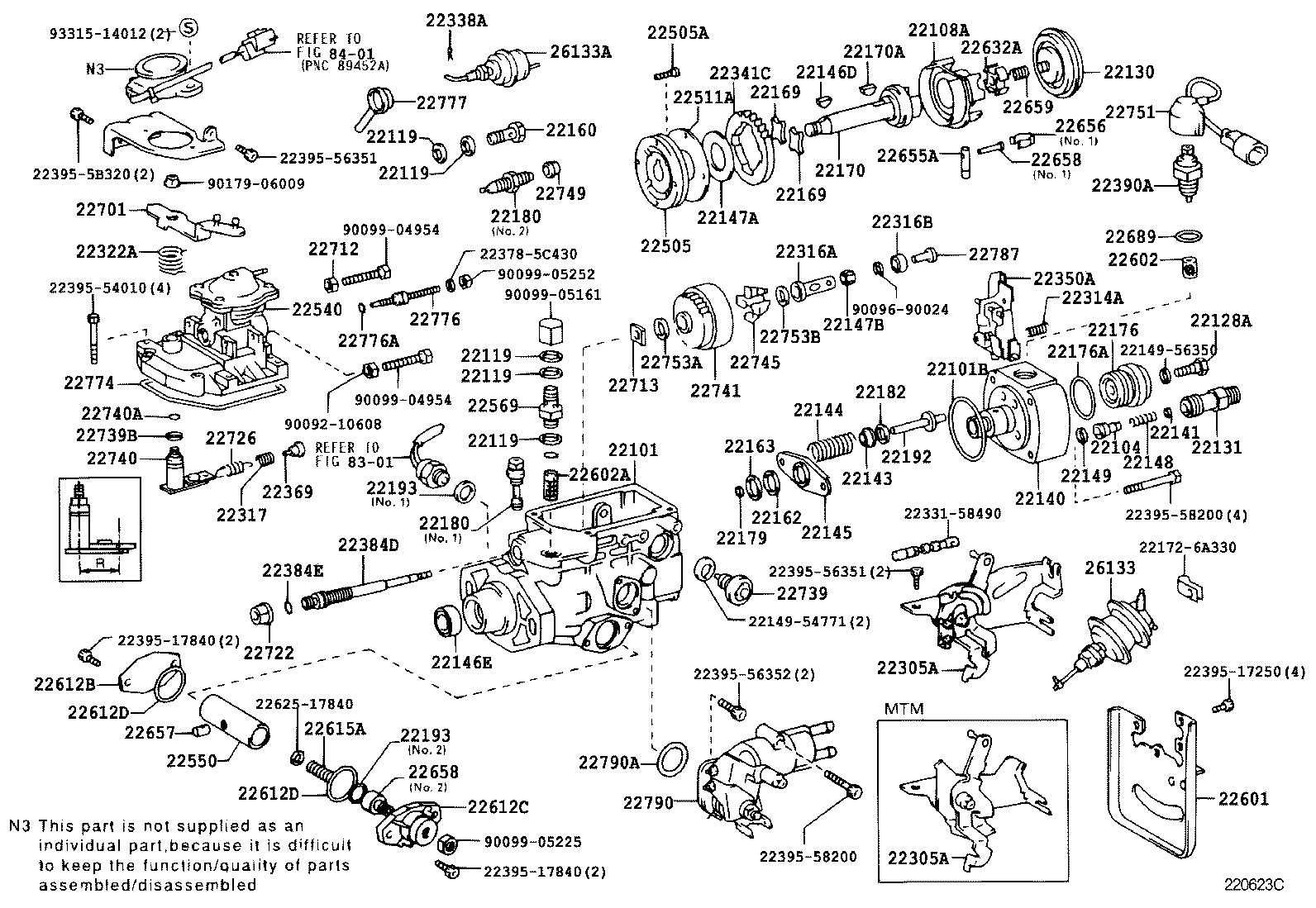 22101-17160 HOUSING SUB-ASSY, INJECTION PUMP product image