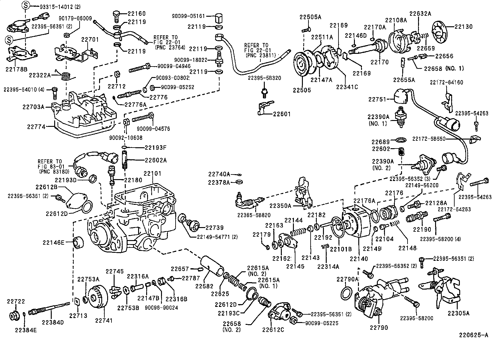 22140-5B460 HEAD SUB-ASSY, DISTRIBUTIVE PUMP product image