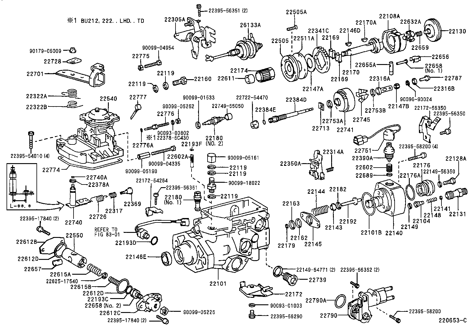 22104-17840 VALVE SUB-ASSY, INJECTION PUMP DELIVERY product image