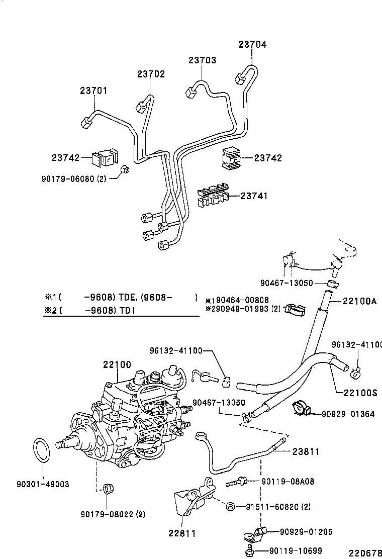 22100-67100 PUMP ASSY, INJECTION OR SUPPLY product image