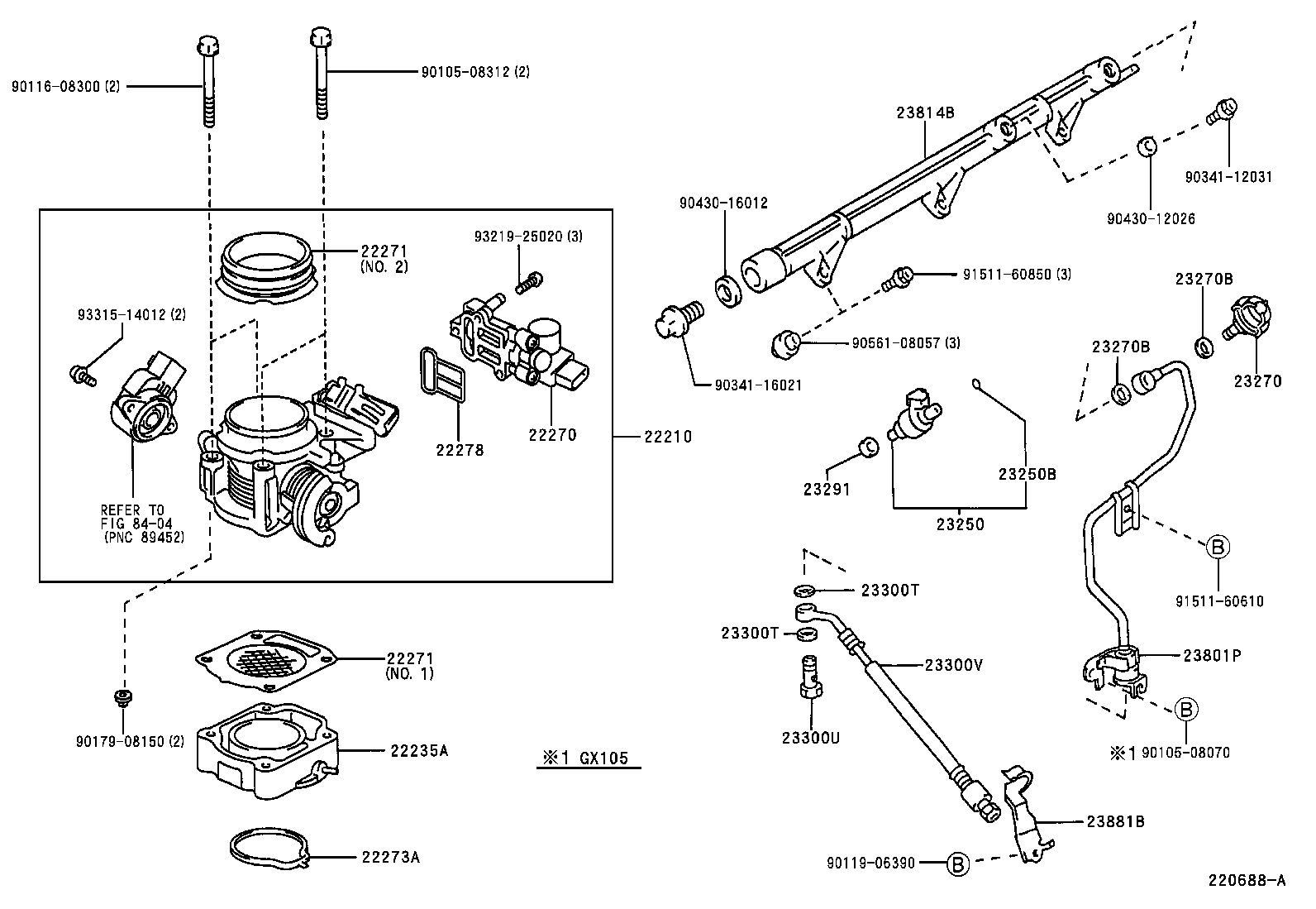 22271-46050 GASKET, THROTTLE BODY product image