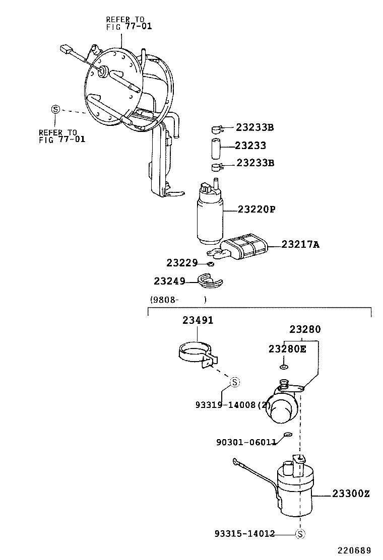 22271-46050 GASKET, THROTTLE BODY product image