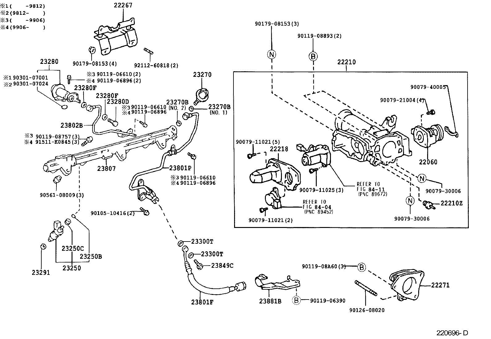 22271-46050 GASKET, THROTTLE BODY product image