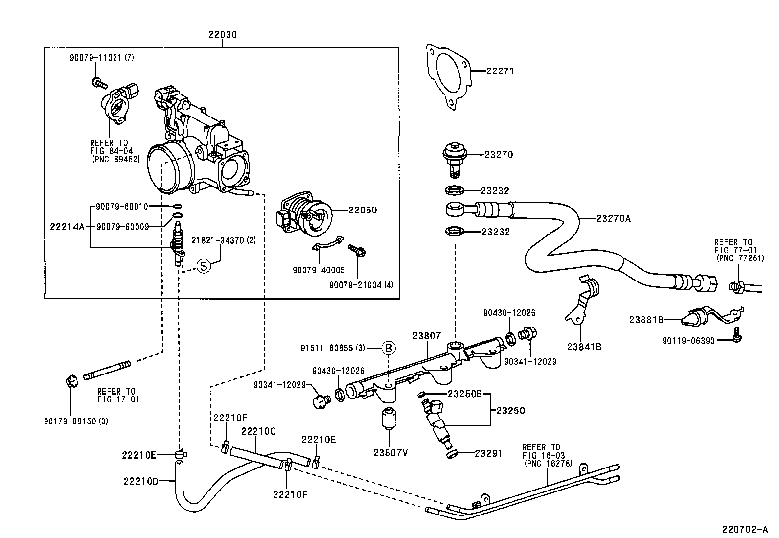 22271-88570 GASKET, THROTTLE BODY product image