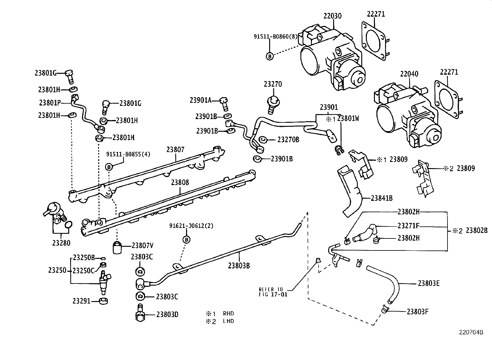 22030-32010 BODY ASSY, THROTTLE W/MOTOR product image