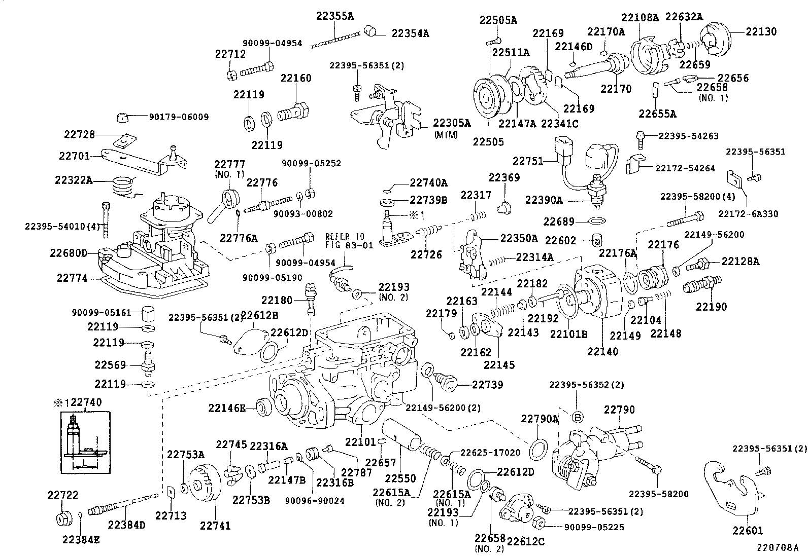 22101-5C351 HOUSING SUB-ASSY, INJECTION PUMP product image