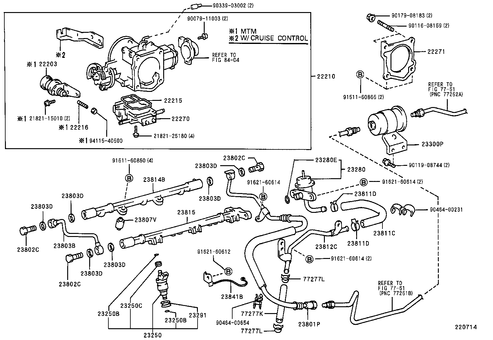23209-79075 INJECTOR ASSY, FUEL product image