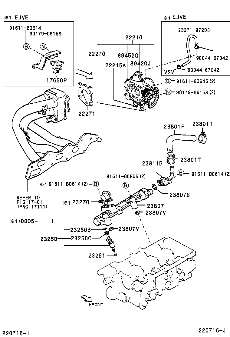 23250-97201 INJECTOR ASSY, FUEL product image