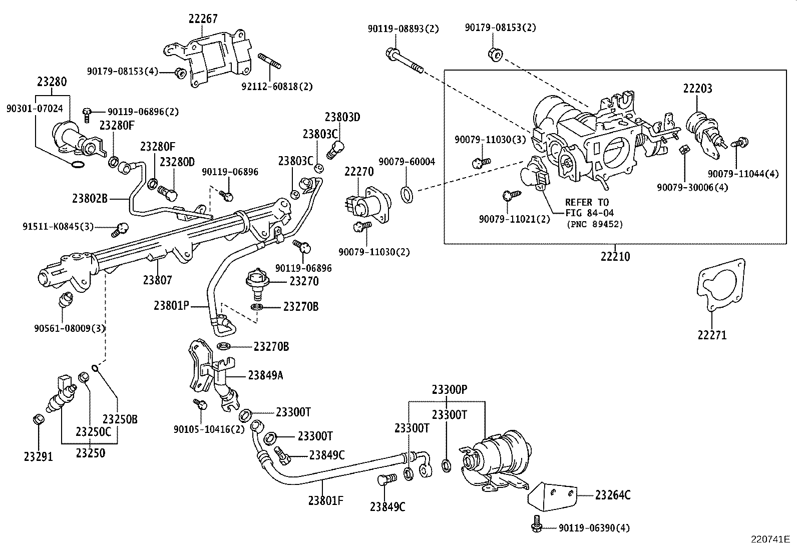 22271-46080 GASKET, THROTTLE BODY product image