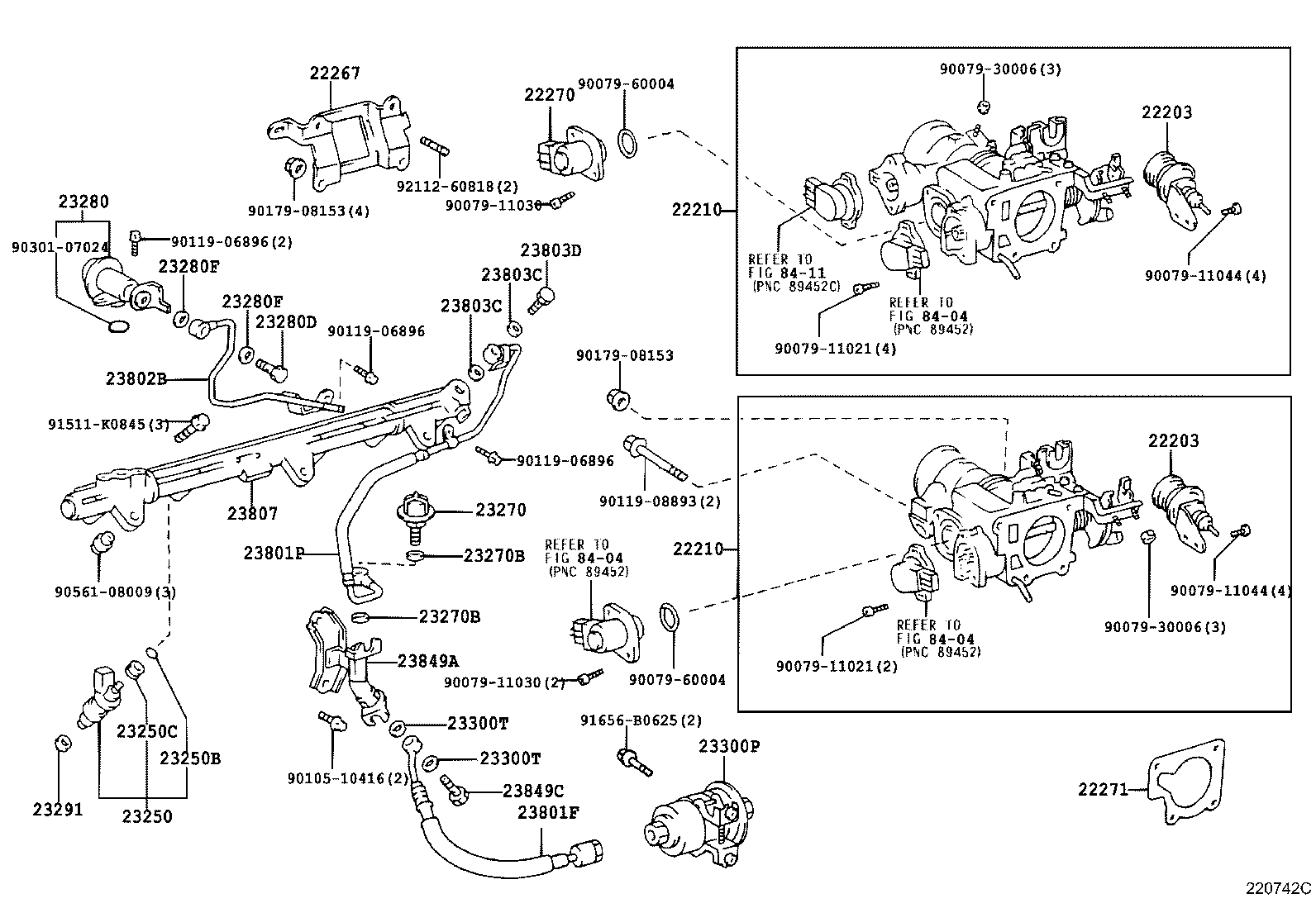 22210-46121 BODY ASSY, THROTTLE product image