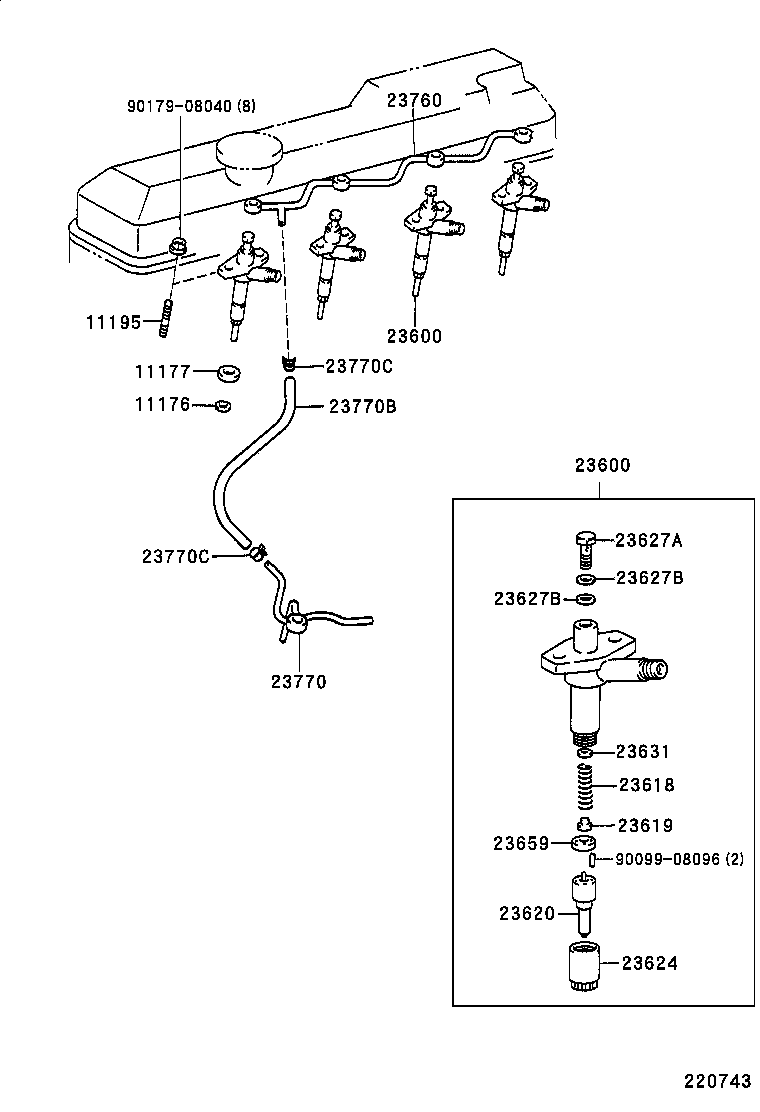 11176-17020 SEAT, INJECTION NOZZLE product image