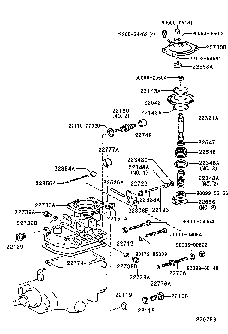22178-6A750 BRACKET SUB-ASSY, IDLE UP product image