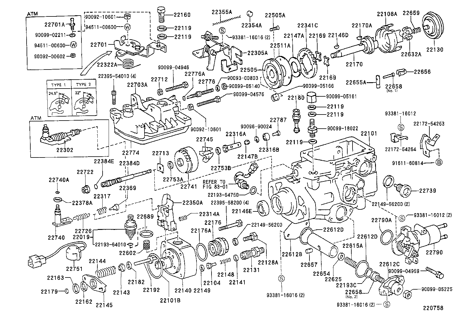 22140-5B370 HEAD SUB-ASSY, DISTRIBUTIVE PUMP product image