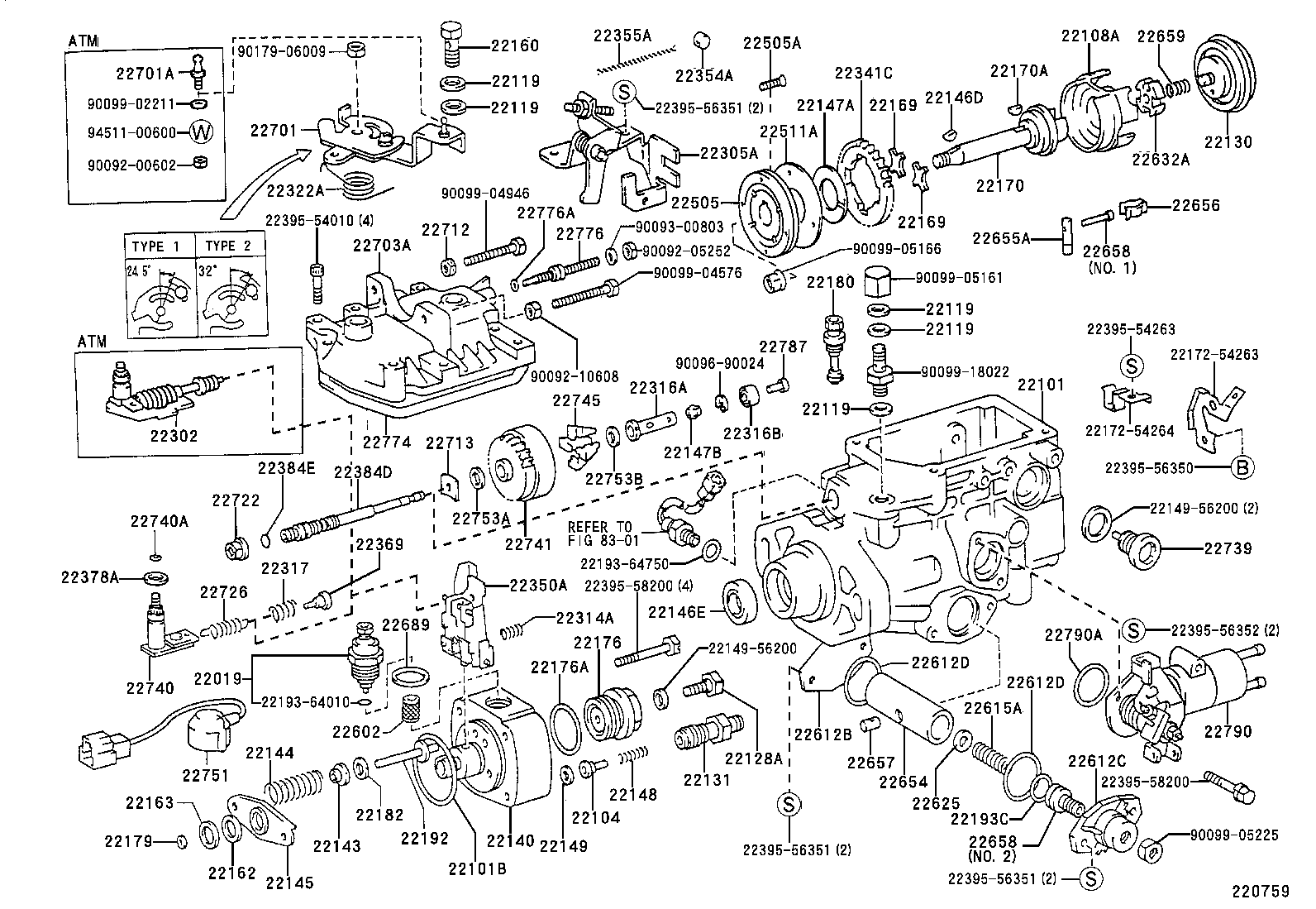 22140-5B370 HEAD SUB-ASSY, DISTRIBUTIVE PUMP product image