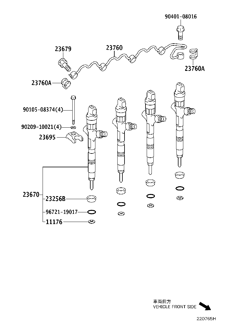 23679-26010 SCREW, INJECTOR FOLLOW product image
