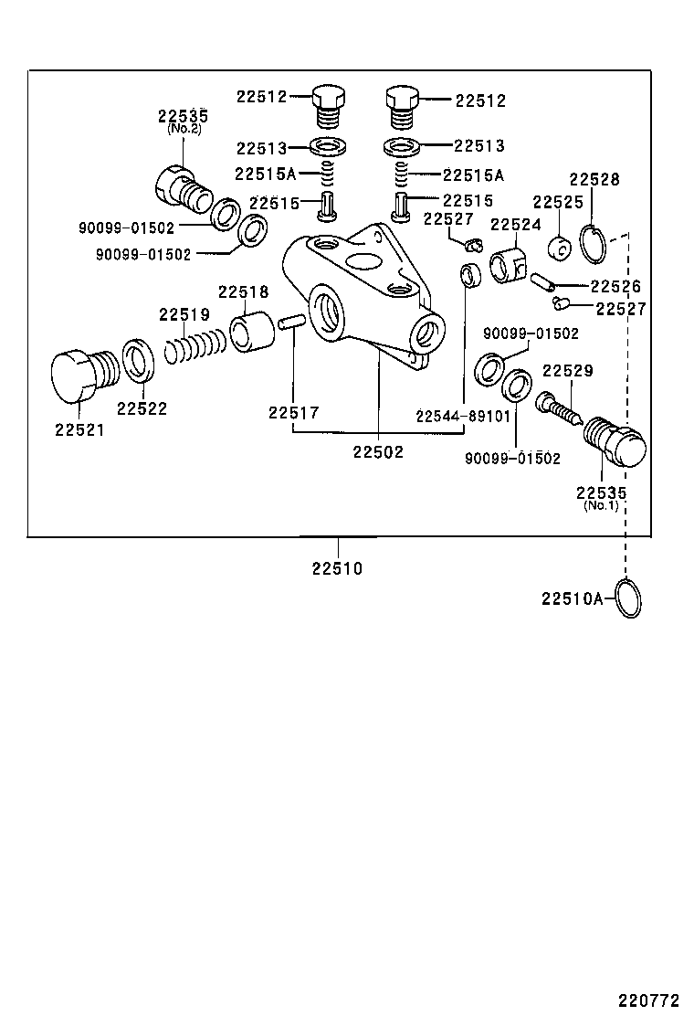 22519-89101 SPRING, FEED PUMP PISTON product image