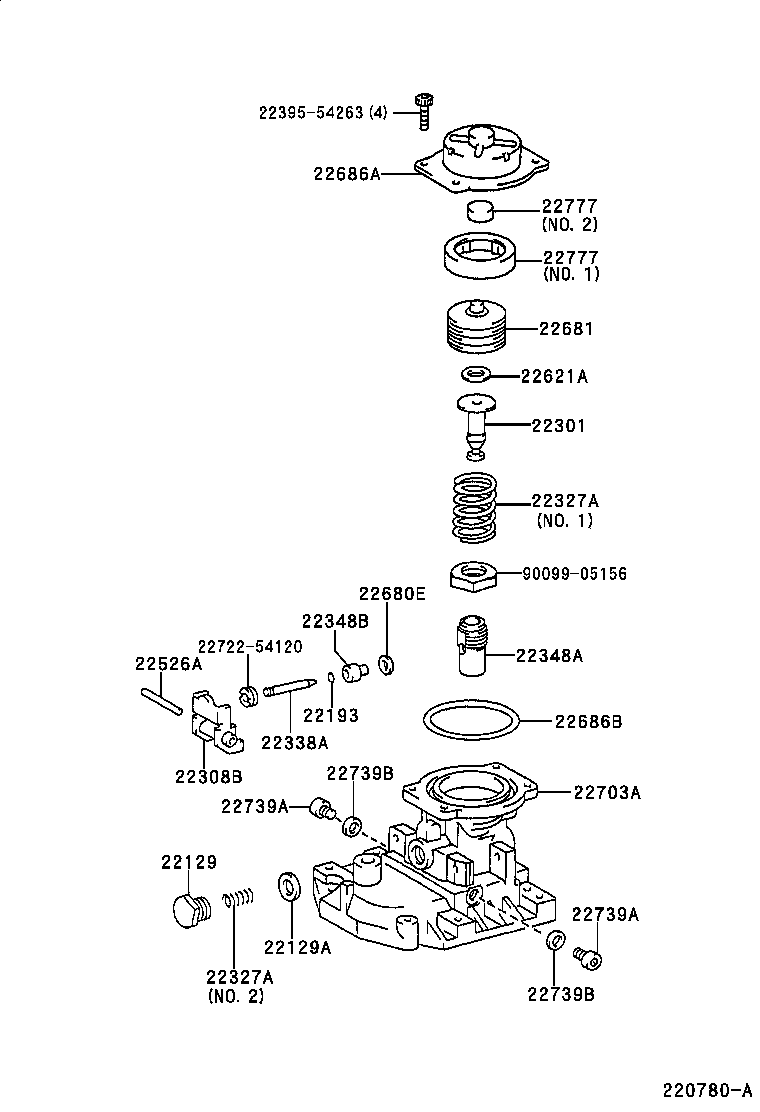 22140-5C400 HEAD SUB-ASSY, DISTRIBUTIVE PUMP product image