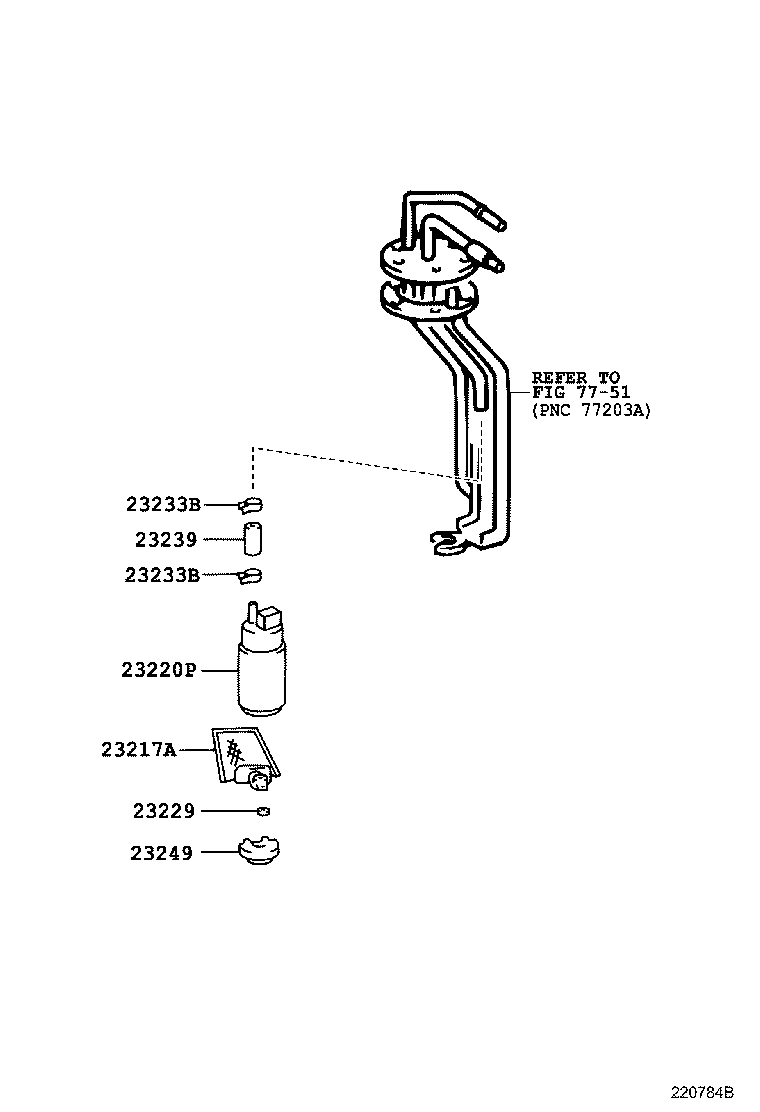 23030-13020 FILTER, FUEL(FOR EFI) product image