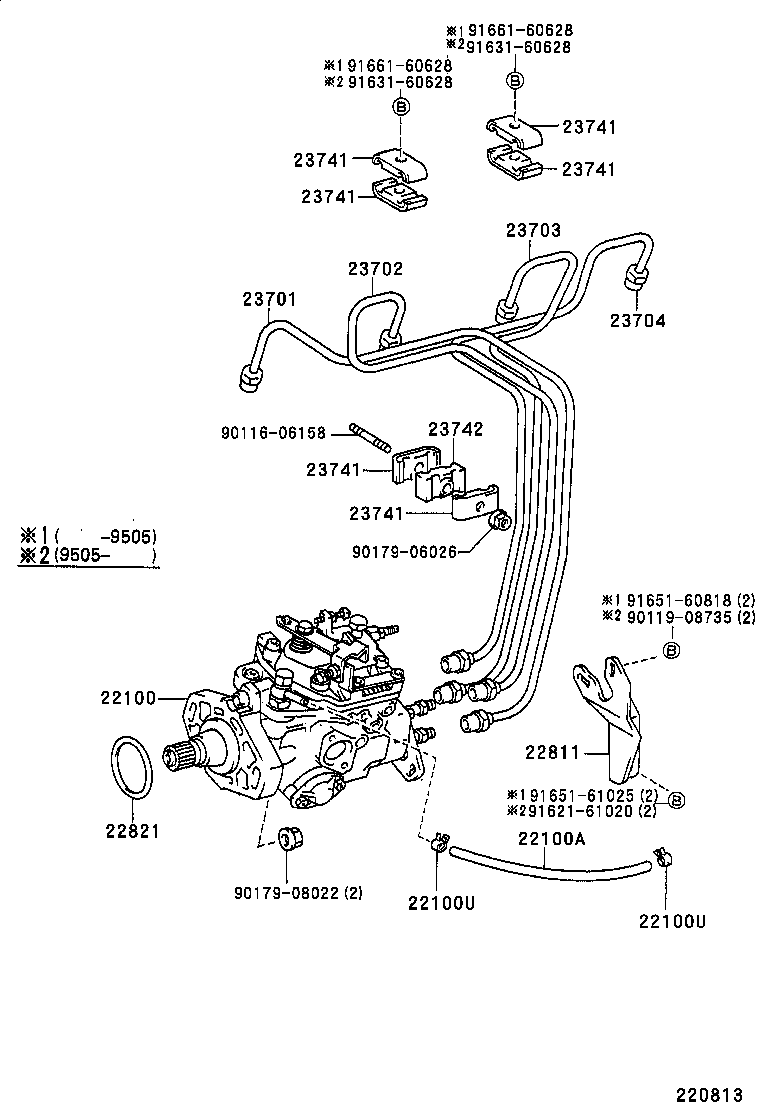 23271-78300 HOSE OR PIPE, FUEL(FOR INJECTION PUMP TO FUEL FILTER) product image