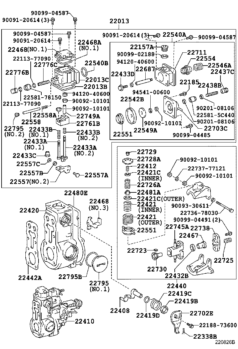 22306-5C351 HOUSING SUB-ASSY, FULLROAD STOPPER product image