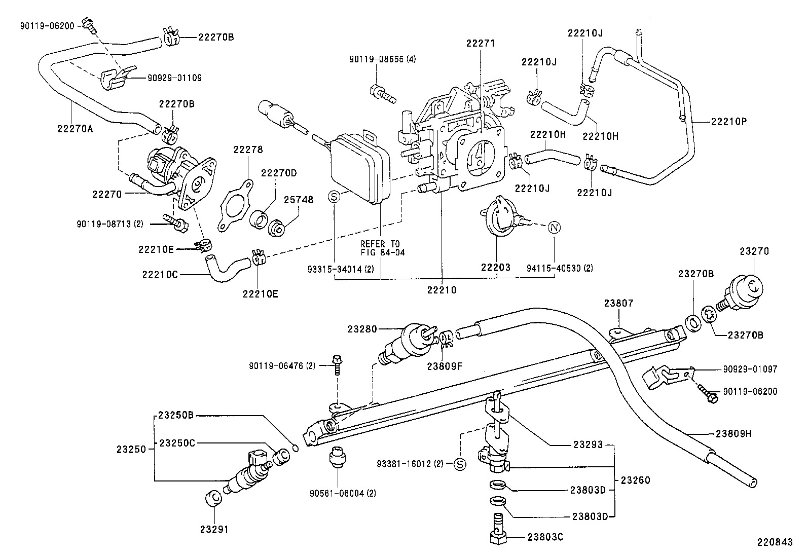 22271-74062 GASKET, THROTTLE BODY product image